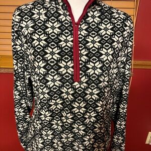 Land’s End fleece quarter-zip.